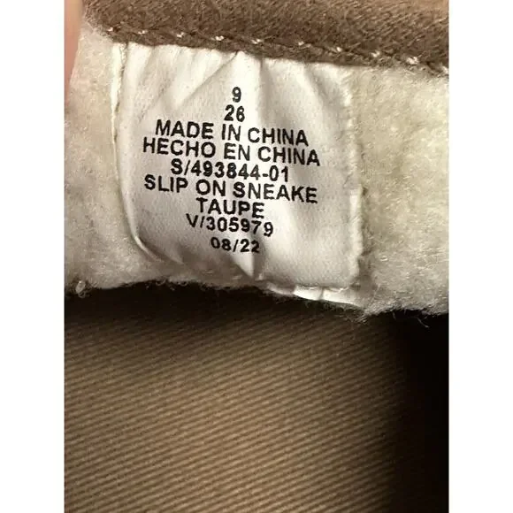 Old Navy Sherpa Lined Woman’s Loafers Size 9 Color Tan - Picture 8 of 9